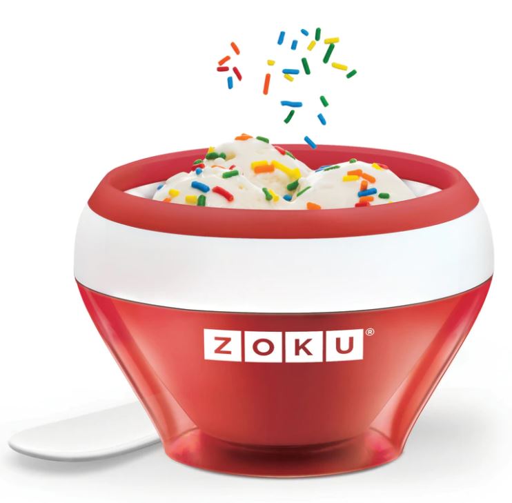 Zoku red ice cream maker