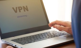 Man using VPN