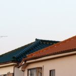 rooftops with power lines