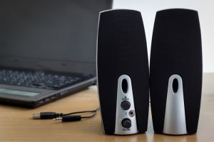 Plug-in computer speakers