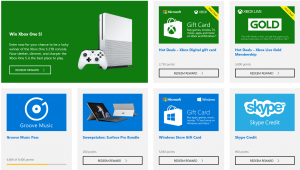 Microsoft Rewards Redeem