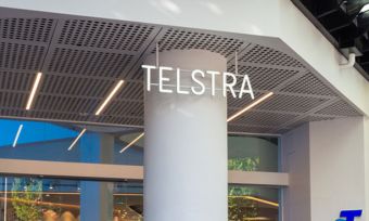 Outside of a Telstra store