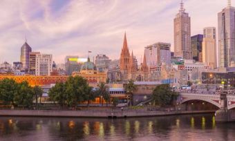 melbourne yarra sunset