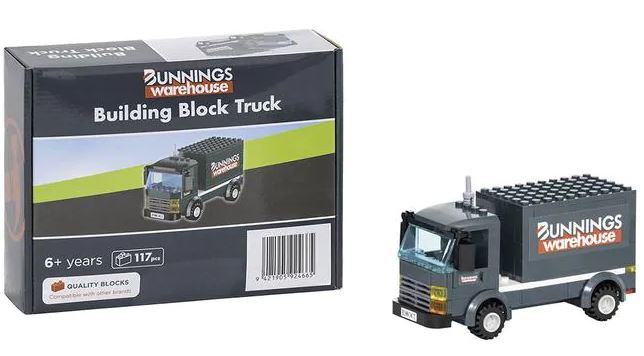 Bunnings lego-style truck collectable