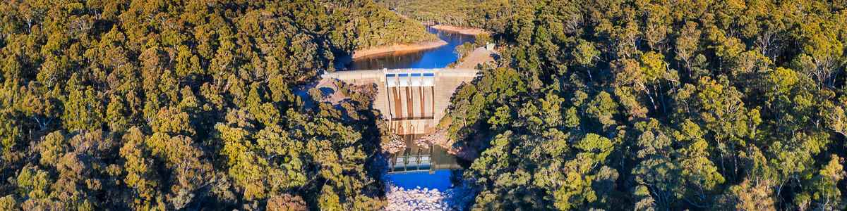 snowy hydro aerial view