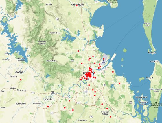 Vodafone 5G coverage in Brisbane