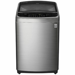 LG top load washing machine black