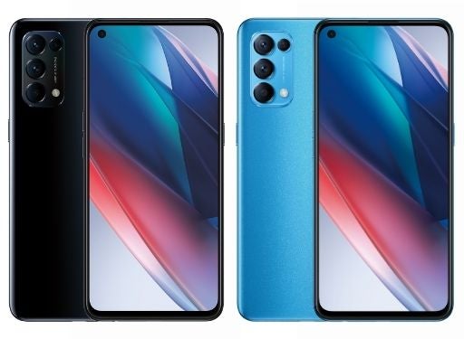 The OPPO Find X3 Lite in two different colours