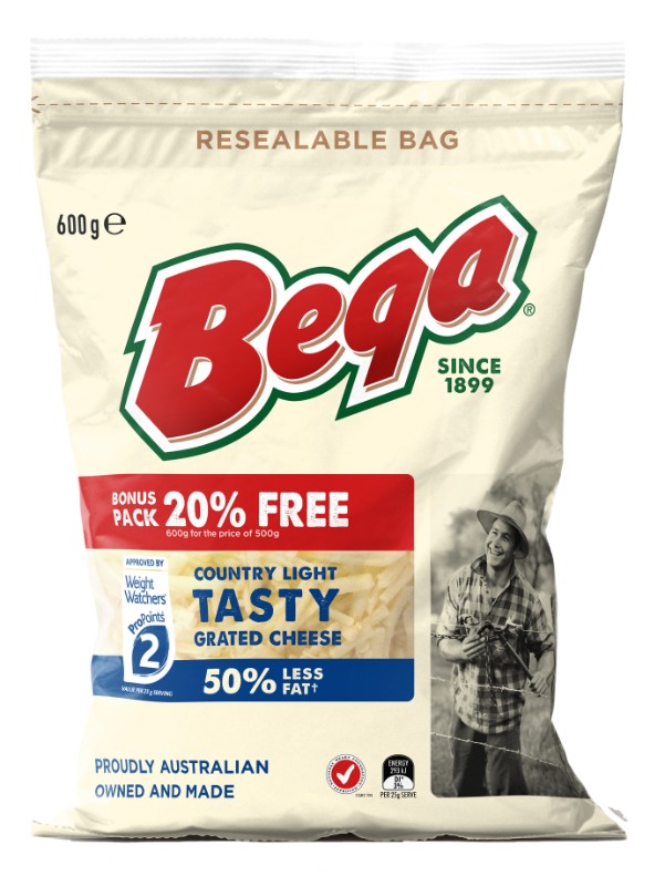 Bega grated cheese