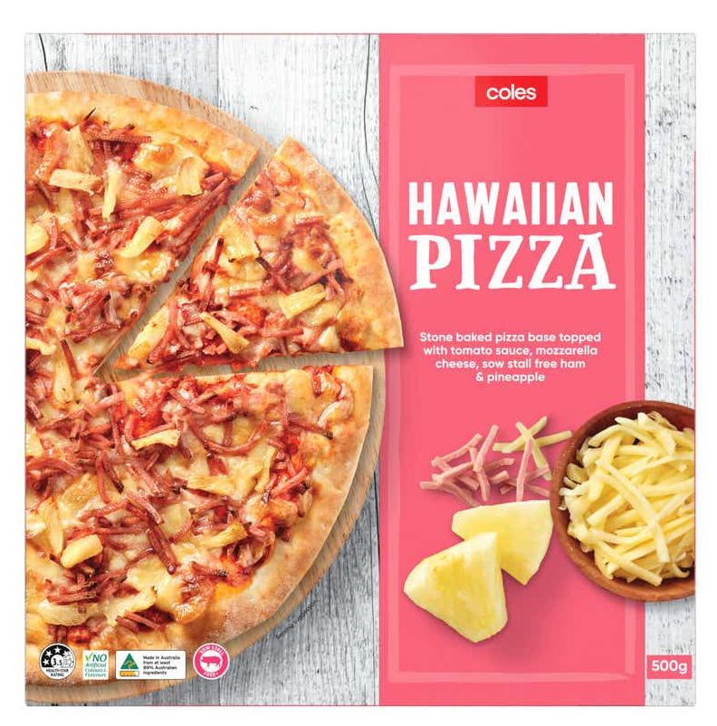 Coles hawaiian pizza review