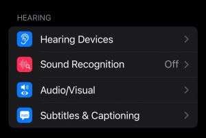 Hearing Accessibility iPhone