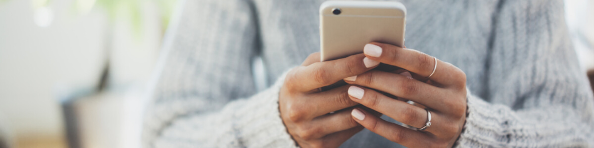 Woman using phone