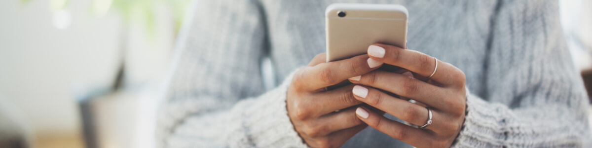 Woman using phone