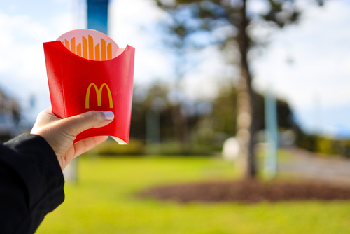 Average cost of fast food in Australia