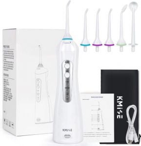 LED Display IPX7 Waterproof Household Portable Tooth Cleaner 10 Adjustable Water Pressure Cordless Water Flossers 6 Multifunction Jet Tips 600 ML Dental Oral Irrigator with 3 Modes 