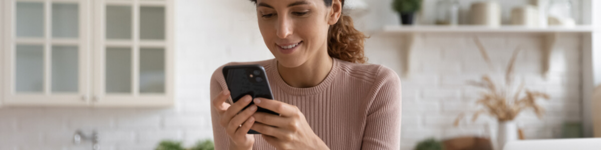 Woman using phone