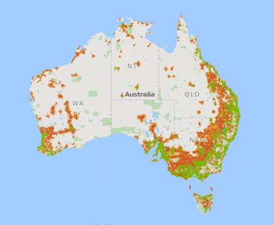 Telstra coverage map