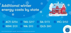Winter energy bills by state graph 