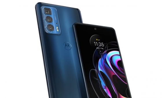 Motorola Edge 20 Pro in blue