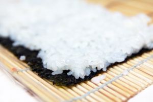 Rice in sushi