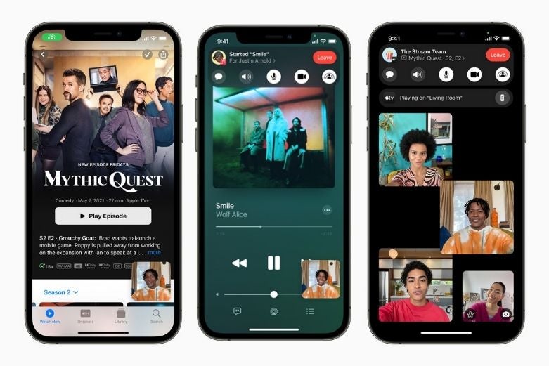 Several iPhone iOS 15 FaceTime features