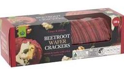 Woolworths Beetroot Wafer Crackers