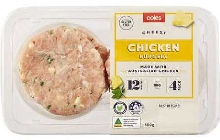 Coles chicken burgers review