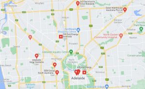 Map of Solar Installers in the Adelaide area