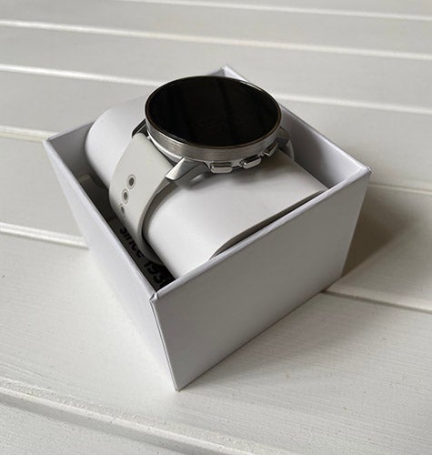 Suunto 9 Peak Titanium watch in white in box