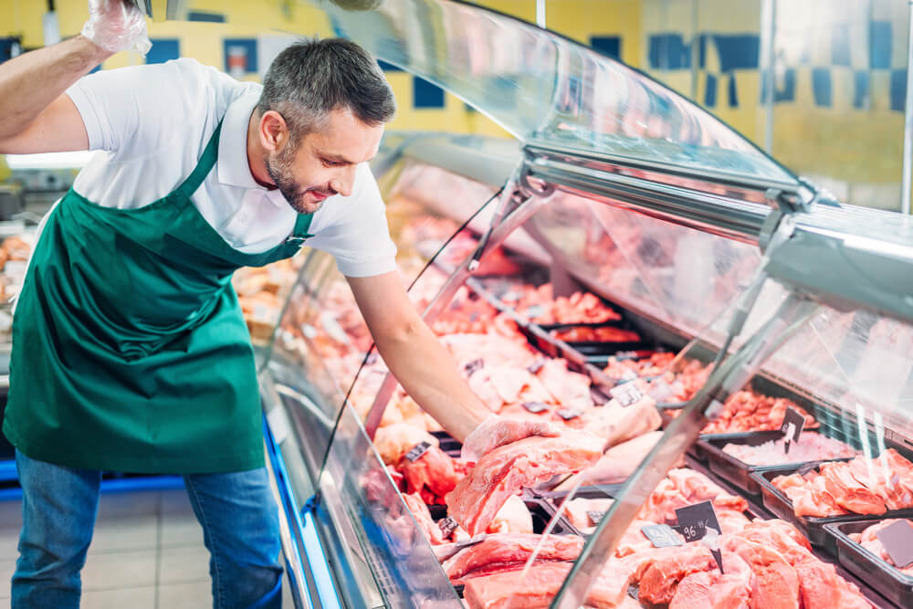 Supermarket meat section