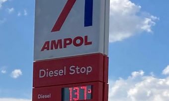 Ampol petrol sign