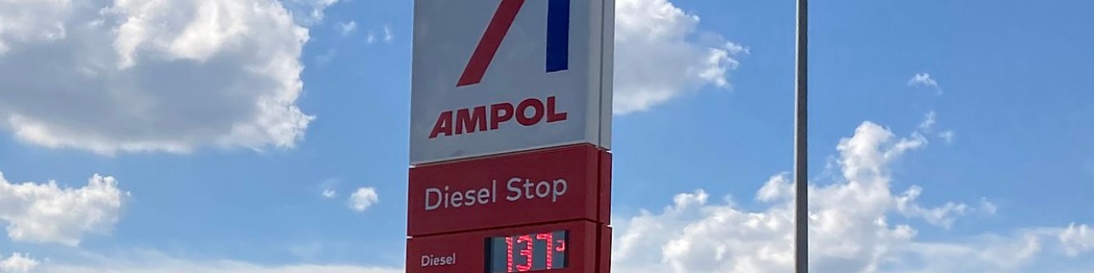 Ampol petrol sign