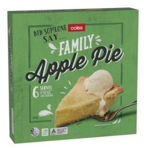 Coles apple pie