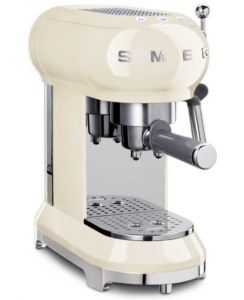 Smeg coffee machine in cream