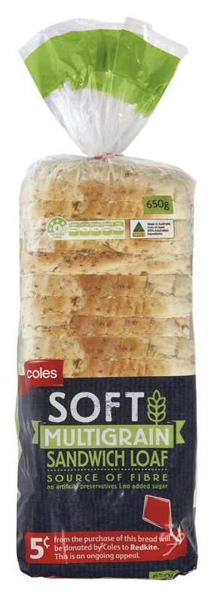 Coles multigrain bread