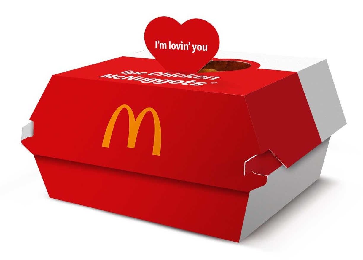 Macca's Valentine's Day box
