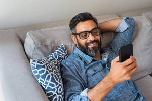 Man using phone