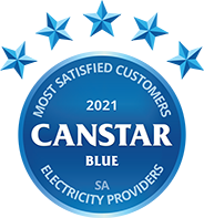 Canstar Blue award for best-rated electricity provider SA