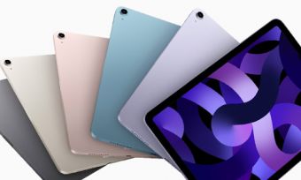 Range of iPad Air tablets in different colours