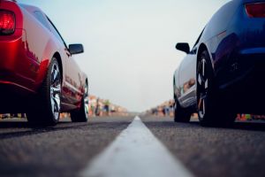 Cars ready to race