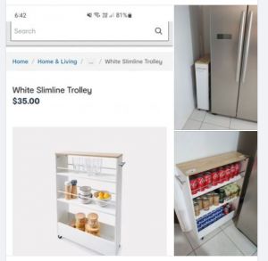 Facebook post Kmart slimline trolley