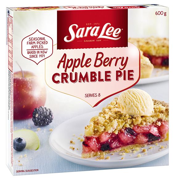 Sara Lee apple crumble pie review