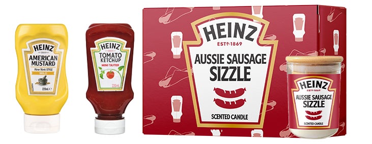 Heinz sausage sizzle scented candle