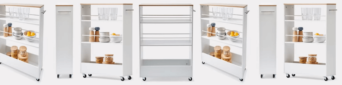 Shoppers go wild over Kmart’s skinny storage trolley