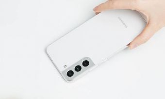 White Samsung phone
