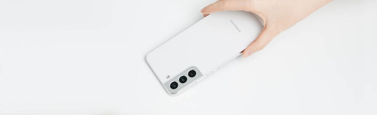 White Samsung phone