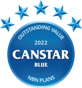 Canstar Blue's Outstanding Value Logo for NBN Plans