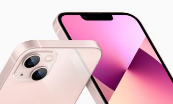 Pink iPhone 13 Mini close-up