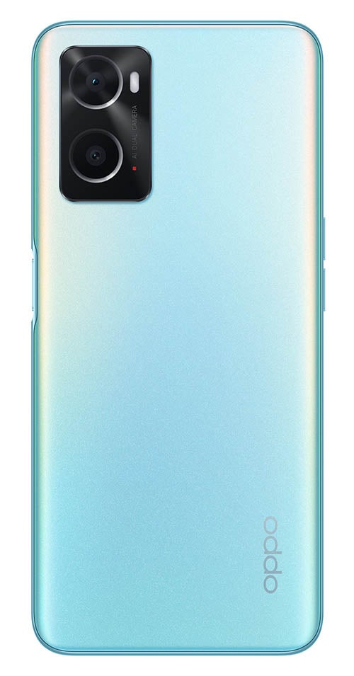 Blue OPPO A76 smartphone