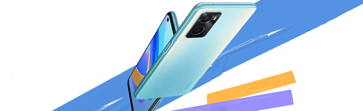 OPPO A76 in blue